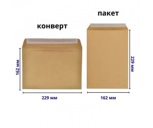 Конверты или пакеты С5 КРАФТ: в чем разница и что выбрать?