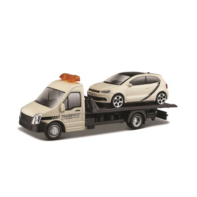 Bburago Игровой набор Автоперевозчик с автомоделью Vw Polo Gti Mark 5, 18-31403