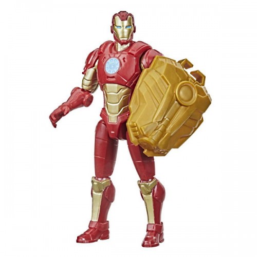 Marvel Avengers Фигурка Железный Человек с боевым аксессуаром Мстители серии Mech Strike, F1665 (F0259)