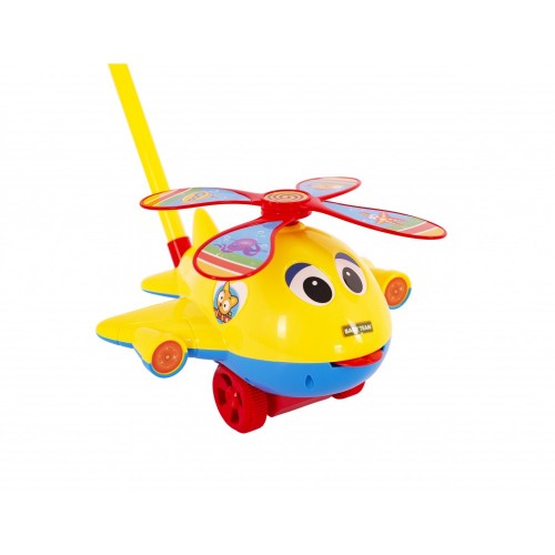 Baby Team Игрушка-каталка Самолетик, 8661 (желтый)