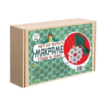 Умняшка Набор для творчества Макраме - Игрушки на елку, М-005