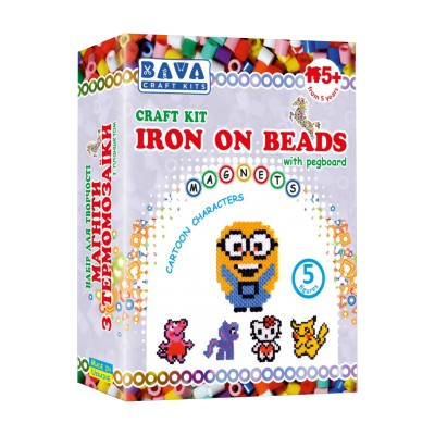 Bava Набор для творчества Магниты из термомозаики - Герои мультфильмов, ТМ-004