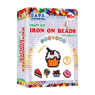 Bava Набор для творчества Магниты из термомозаики - Сладости, ТМ-007