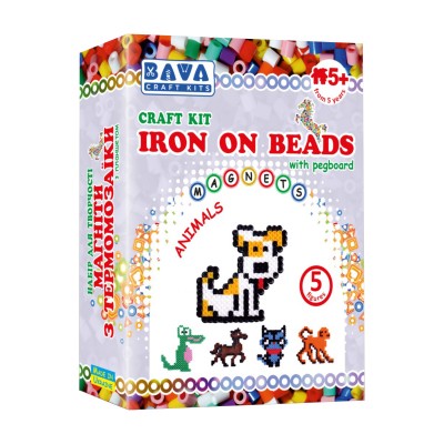 Bava Набор для творчества Магниты из термомозаики - Животные, ТМ-008