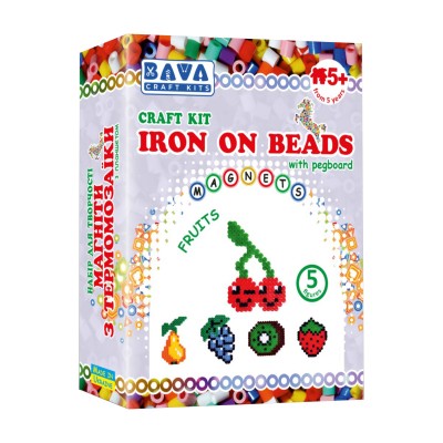 Bava Набор для творчества Магниты из термомозаики - Фрукты, ТМ-010