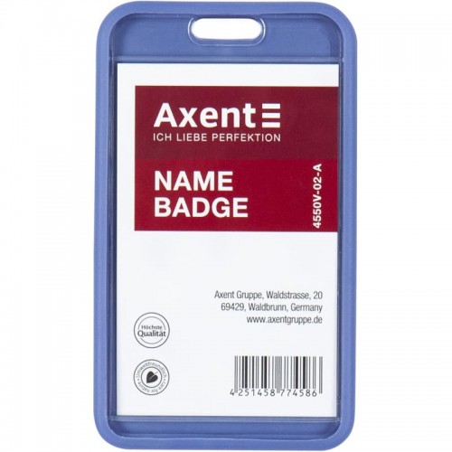 Бейдж-чехол Axent SoftTouch 4550V-02-A