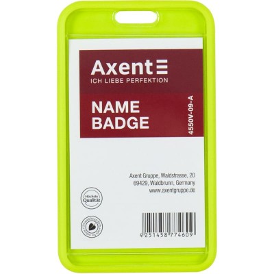 Бейдж-чехол Axent SoftTouch 4550V-09-A