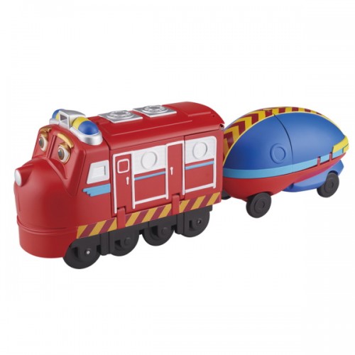 Chuggington Паровозик Вилсон с прицепом серии Играй и трансформируй, EU890201