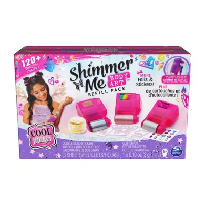 Cool Maker Набор для боди-арта Shimmer Me дополнительный, временные татуировки для детей, SM37559