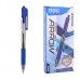 Ручка шариковая Deli EQ01930 Arrow 0,7 автомат резиновый грип, синяя