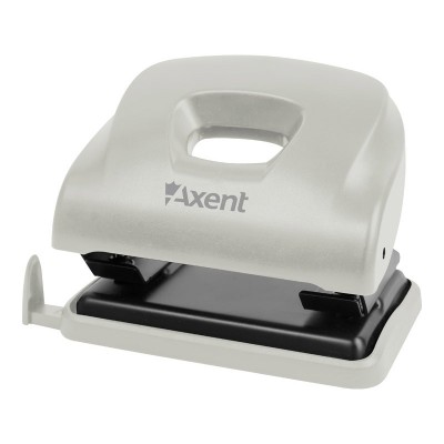 Дырокол Axent Ocean 3805-03-A с пластиковым верхом, 25 листов, серый