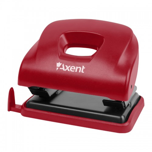 Дырокол Axent Ocean 3805-06-A с пластиковым верхом, 25 листов, красный