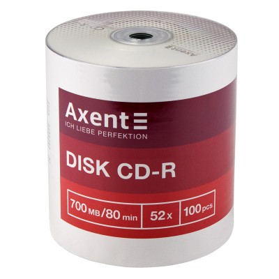 Диск CD-R Axent 700MB/80min 52х, 100 штук bulk, 8101-A