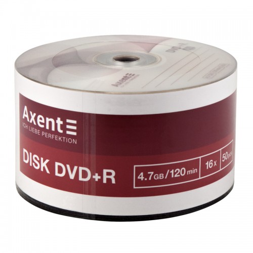 Диск DVD+R Axent 4,7GB/120min 16х, 50 штук bulk, 8108-A