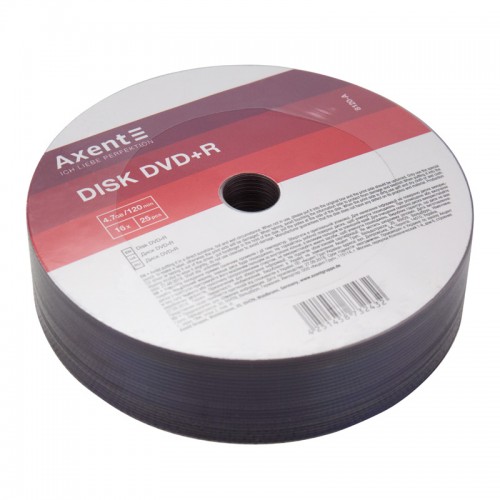 Диск DVD+R Axent 4.7GB/120min 16х, 25 штук bulk, 8120-A