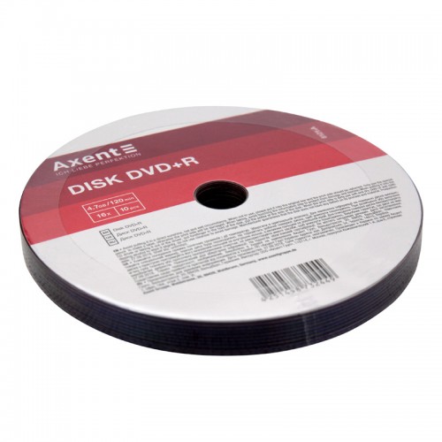 Диск DVD+R Axent 4.7GB/120min 16х, 10 штук bulk, 8121-A