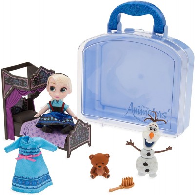 Disney Animators Игровой набор Кукла Эльза мини в чемоданчике