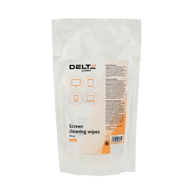 Салфетки для экранов влажные Delta D5312, сменные, 100 штук