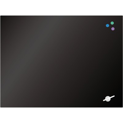 Доска стеклянная магнитно-маркерная Axent 9616-01-А, 90х120 см, черный