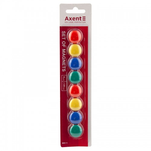 Набір магнітів Axent 9820-A 20 мм, 8 штук