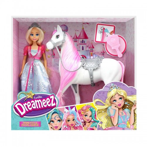 Dreameez Игровой набор с куклой Принцесса и королевская лошадь, FV81047