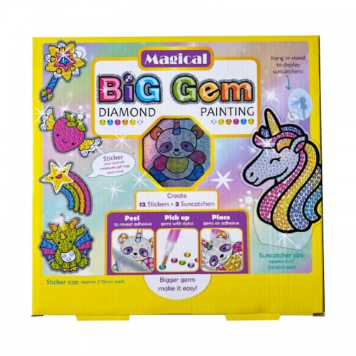Ebayro Алмазная мозаика Большой драгоценный камень - Волшебный (Big Gem Magical), 9072E