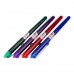 Ручка кулькова Flair 743DX Writometer DX 10 км (корпус асорті), синій