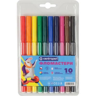 Фломастеры Centropen 10 шт, 7790/10 ТП