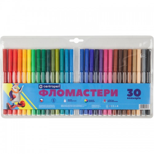 Фломастеры Centropen 30 шт, 7790/30 ТП