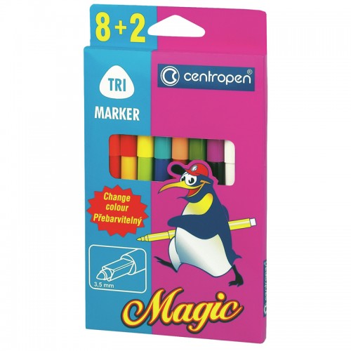 Фломастеры Centropen Magic 10 шт, 2549/10
