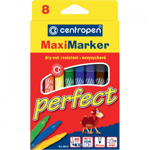 Фломастеры Centropen Perfect Maxi набор 8 шт, 8610/08