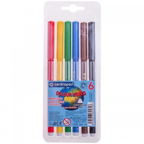 Фломастеры Centropen 06 шт, 7550/06 ТП