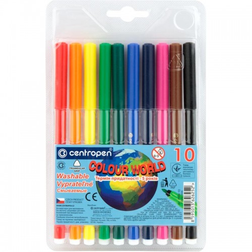 Фломастеры Centropen 10 шт, 7550/10