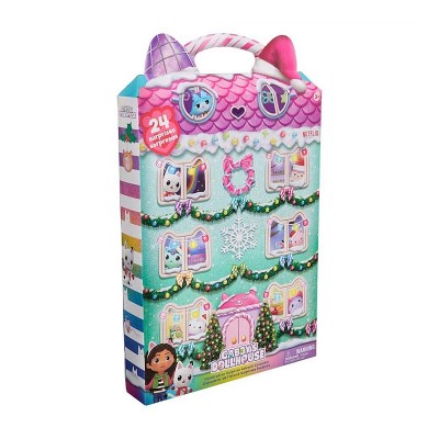 Gabby's Dollhouse Адвент-календарь 24 сюрприза с фигурками, наклейками и аксессуарами, SM36245/6071068