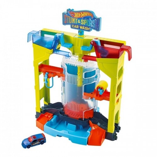 Hot Wheels Набор игровой Хот Вилс Автомойка Взрыв цветов серии Измени цвет, GRW37