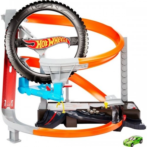 Hot Wheels Игровой набор Хот Вилс - Гонки в шиномонтажной, GJL16