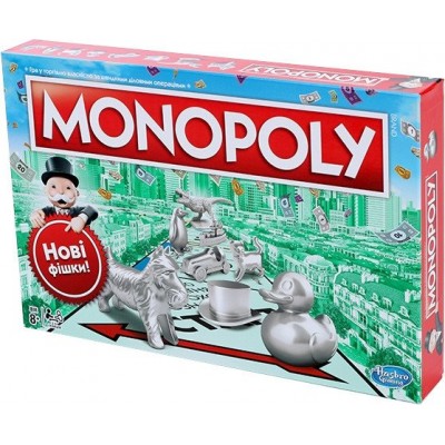 Hasbro Настольная игра классическая Монополия (украинская), C1009