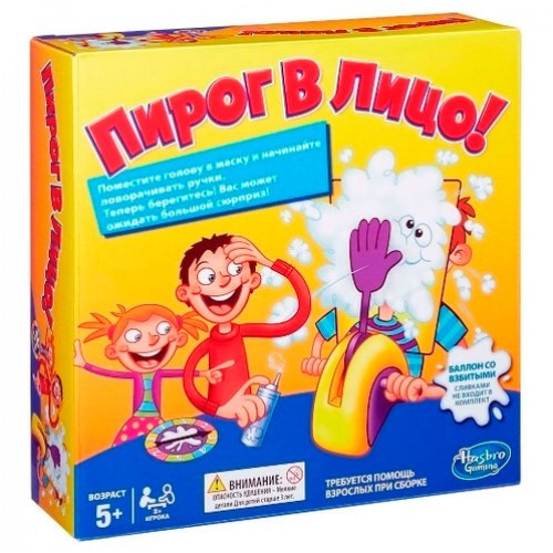 Hasbro Настольная игра Пирог в лицо (Pie Face), B7063