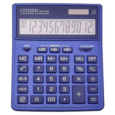 Калькулятор Citizen SDC-444XRGNE 12dgt, фиолетовый