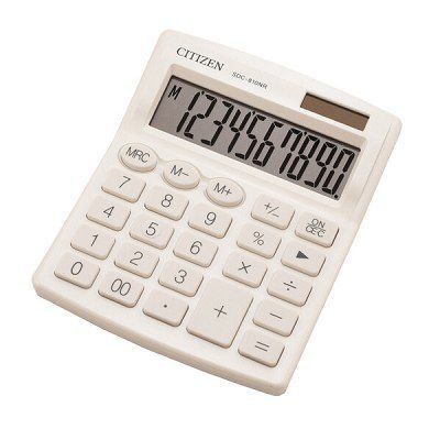 Калькулятор Citizen SDC-810NRWHE белый 10dgt, 124х102мм