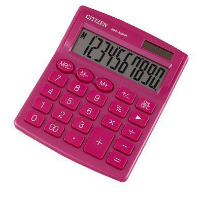 Калькулятор Citizen SDC-810NRPKE розовый 10dgt, 124х102мм
