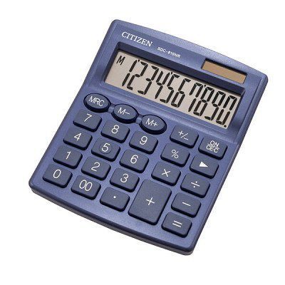 Калькулятор Citizen SDC-810NRNVE фиолетовый 10dgt, 124х102мм