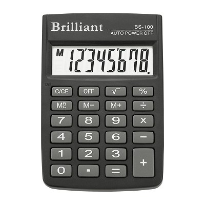 Калькулятор Brilliant BS-100 8dgt 88х58 мм