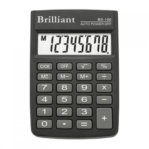 Калькулятор Brilliant BS-100 8dgt 88х58 мм