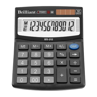 Калькулятор Brilliant BS-212  12dgt 124х100 мм