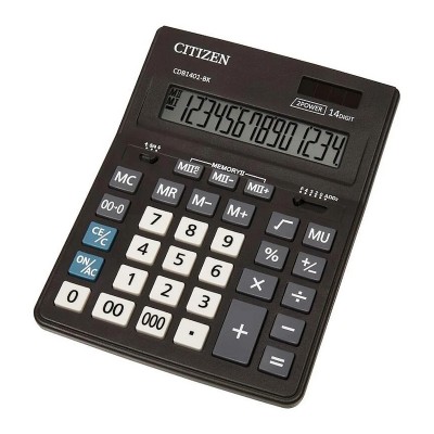 Калькулятор Citizen CDB1401-BK 205х155 мм 14dgt черный