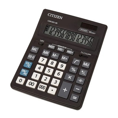 Калькулятор Citizen CDB1601-BK 205х155 мм 16-разрядный черный