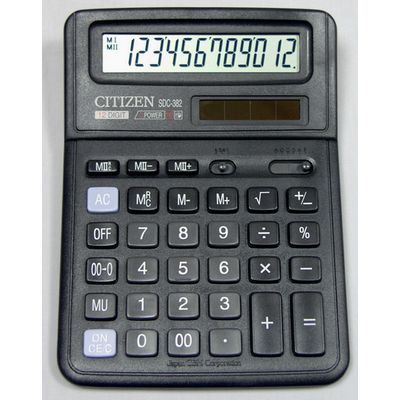 Калькулятор Citizen SDC-382 12dgt, 192х143 мм