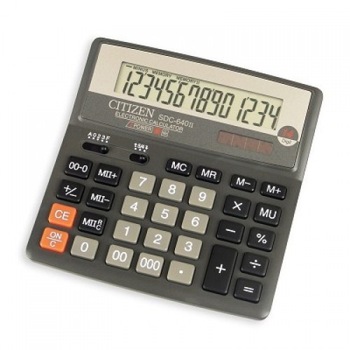 Калькулятор Citizen SDC-640 14dgt, 156х156 мм