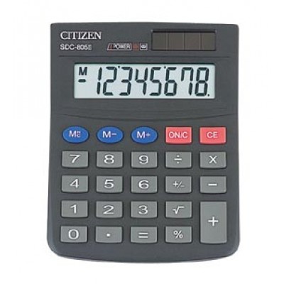 Калькулятор Citizen SDC-805II 8dgt, 131х102 мм